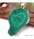 Grand pendentif en Malachite tranche Bijoux en Malachite TUV21.2