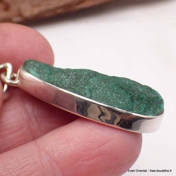 Pendentif goutte en Malachite brute Bijoux en Malachite PU81.3