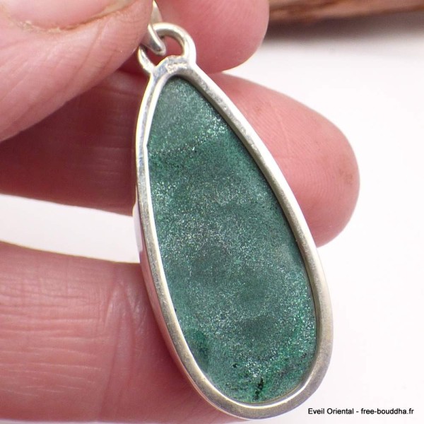 Pendentif goutte en Malachite brute Bijoux en Malachite PU81.3