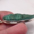 Grand Pendentif Malachite brute Pendentifs pierres naturelles PU81.2