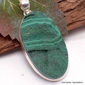 Grand Pendentif Malachite brute Bijoux en Malachite PU81.2