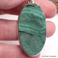 Grand Pendentif Malachite brute - Pendentifs pierres naturelles
