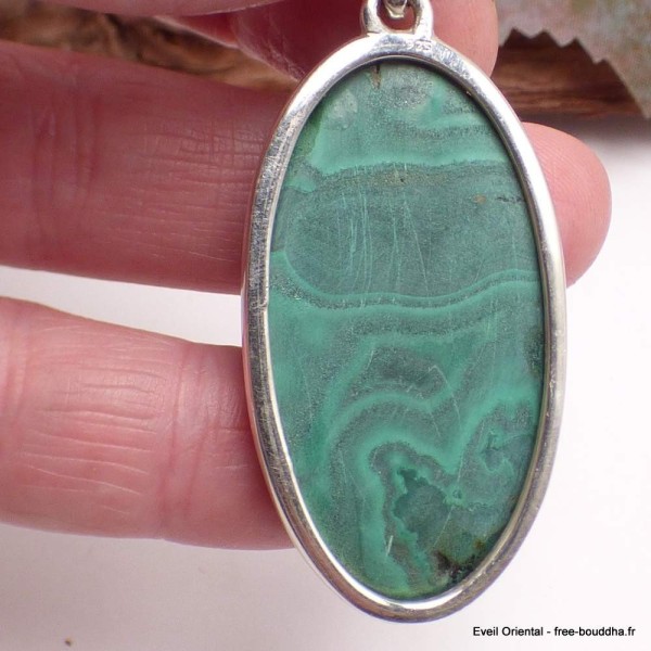 Grand Pendentif Malachite brute Pendentifs pierres naturelles PU81.2