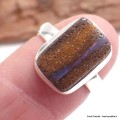 Petite bague en Opale Boulder taille 54 Bagues pierres naturelles TUV63.4