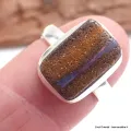 Petite bague en Opale Boulder taille 54 - Bagues pierres naturelles