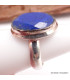 Lapis lazuli facetté bague ovale plusieurs tailles Bagues pierres naturelles TUV60.3