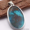 Pendentif oval en Shattuckite détail bélière Pendentifs pierres naturelles CWA73.7