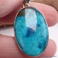 Pendentif oval en Shattuckite détail bélière Pendentifs pierres naturelles CWA73.7