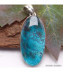 Pendentif Shattuckite bélière martelée Pendentifs pierres naturelles CWA73.10