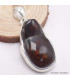 Pendentif Agate de Feu serti clos Bijoux en Agate de Feu BK30.7