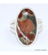 Bague ovale Obsidienne Peanut taille 62 Bijoux en Obsidienne Peanut BK99.6
