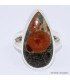Bague goutte Obsidienne Peanut taille 57/58 Bijoux en Obsidienne Peanut BK99.9
