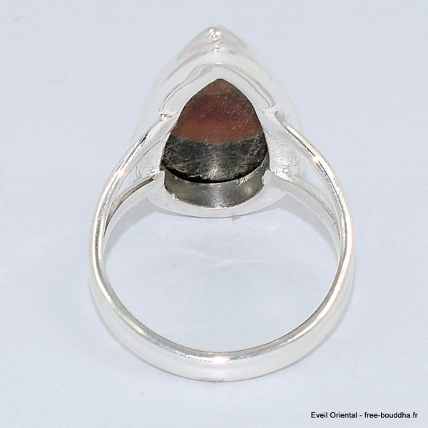Bague goutte Obsidienne Peanut taille 57/58 Bijoux en Obsidienne Peanut BK99.9