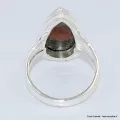 Bague goutte Obsidienne Peanut taille 57/58 - Bijoux en Obsidienne Peanut