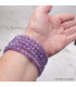Bracelet Bois et Perles Améthyste Bracelet baroque en Pierre BBP1