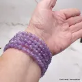 Bracelet Bois et Perles Améthyste - Bracelet baroque en Pierre Naturelle