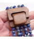 Bracelet Bois et Perles de Lapis Lazuli Bracelet baroque en Pierre BBP2