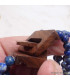 Bracelet Bois et Perles de Lapis Lazuli Bracelet baroque en Pierre BBP2