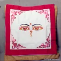 Housse de coussin brodé Noeud sans fin - Housse de coussin bouddhiste
