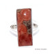 Bague rectangulaire Obsidienne Peanut taille 59 Bijoux en Obsidienne Peanut BK99.10