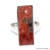 Bague rectangulaire Obsidienne Peanut taille 59 Bijoux en Obsidienne Peanut BK99.10