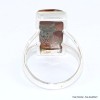 Bague rectangulaire Obsidienne Peanut taille 59 Bijoux en Obsidienne Peanut BK99.10