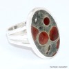 Bague Obsidienne Peanut 3 anneaux taille 62 Bijoux en Obsidienne Peanut BK99.11