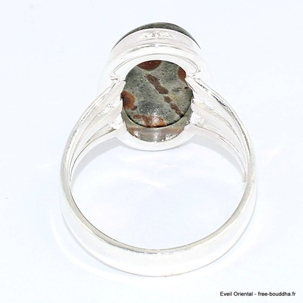 Bague Obsidienne Peanut 3 anneaux taille 62 Bijoux en Obsidienne Peanut BK99.11