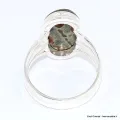 Bague Obsidienne Peanut 3 anneaux taille 62 - Bijoux en Obsidienne Peanut