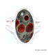 Bague Obsidienne Peanut 3 anneaux taille 62 Bijoux en Obsidienne Peanut BK99.11