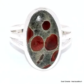 Bague Obsidienne Peanut 3 anneaux taille 62 - Bijoux en Obsidienne Peanut