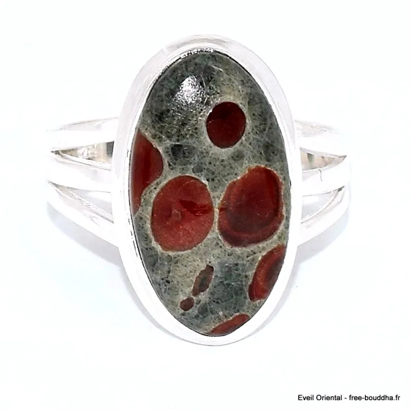 Bague Obsidienne Peanut 3 anneaux taille 62 - Bijoux en Obsidienne Peanut