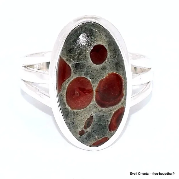 Bague Obsidienne Peanut 3 anneaux taille 62 - Bijoux en Obsidienne Peanut