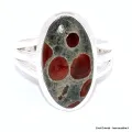 Bague Obsidienne Peanut 3 anneaux taille 62 - Bijoux en Obsidienne Peanut