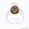 Bague argent Obsidienne Peanut 3 anneaux taille 63 Bagues pierres naturelles BK99.12