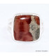 Bague carrée en Obsidienne Peanut taille 59 Bijoux en Obsidienne Peanut BK99.8