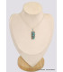 Pendentif rectangulaire en Turquoise mohave sur Pyrite Bijoux en Turquoise BK72.6