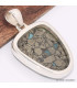 Pendentif semi-oval en Turquoise mohave sur Pyrite Bijoux en Turquoise BK72.8