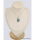Pendentif oval en Turquoise mohave sur Pyrite Bijoux en Turquoise BK72.9