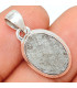 Pendentif oval Météorite de Suède Muonionalusta Pendentifs pierres naturelles BK105.1