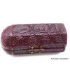 Temple triptyque bouddhiste de voyage rouge Objets rituels bouddhistes TEM1.2
