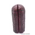 Statuette bouddhiste Temple triptyque bouddhiste de voyage rouge - Objets rituels bouddhistes