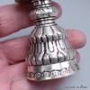 Lampe à beurre tibétaine 11 cm plaqué argent Lampe à beurre bouddhiste lamp39