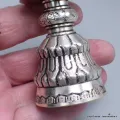 Lampe à beurre tibétaine 11 cm plaqué argent - Lampe à beurre bouddhiste