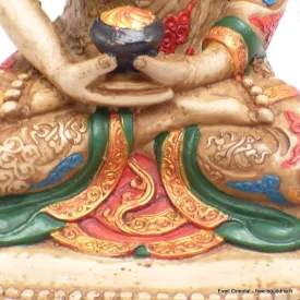 Statuette bouddhiste style antique Bouddha Amitabha 20 cm - Statuettes bouddhistes tibétaines artisanales