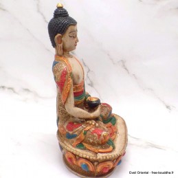 Statuette style antique Bouddha de Médecine 20 cm 