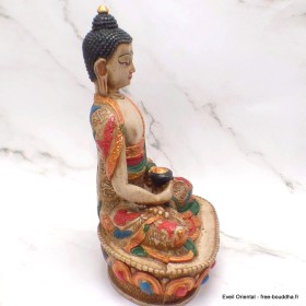 Statuette style antique Bouddha Amitabha 20 cm Statuettes Bouddhistes STABM11