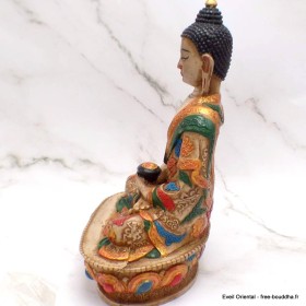 Statuette style antique Bouddha de Médecine 20 cm 