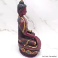 Statuette bouddhiste antique Bouddha Sakyamouni 20 cm - Statuettes bouddhistes tibétaines artisanales