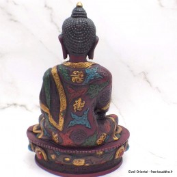 Statuette antique Bouddha Sakyamouni 20 cm 